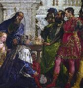Paolo Veronese Family of persian king Darius before Alexander The Great after Battle of Issus. Fragment of painting oil